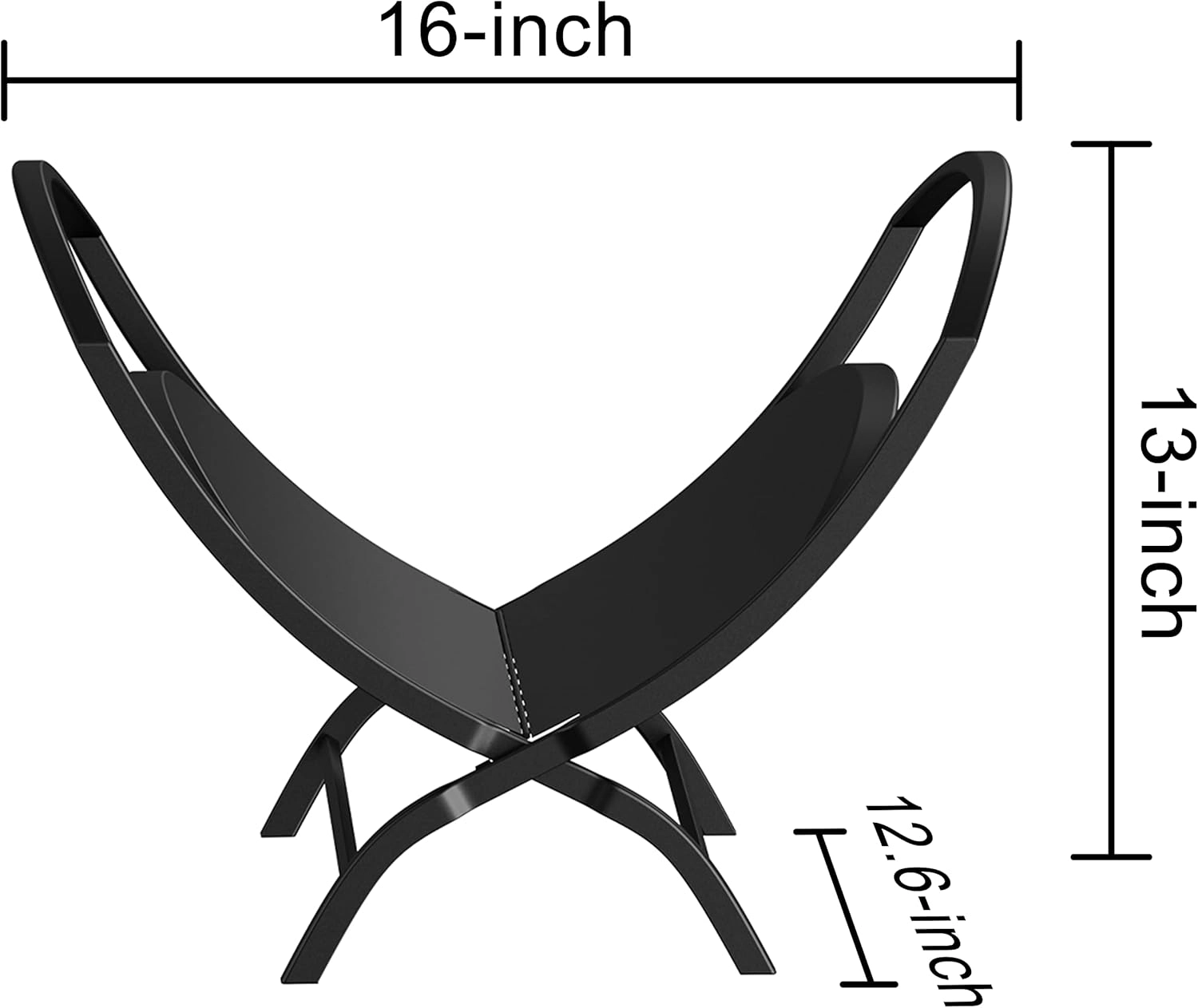 Katlanabilir Metal Şömine Odunluk Stand - Firewood Rack