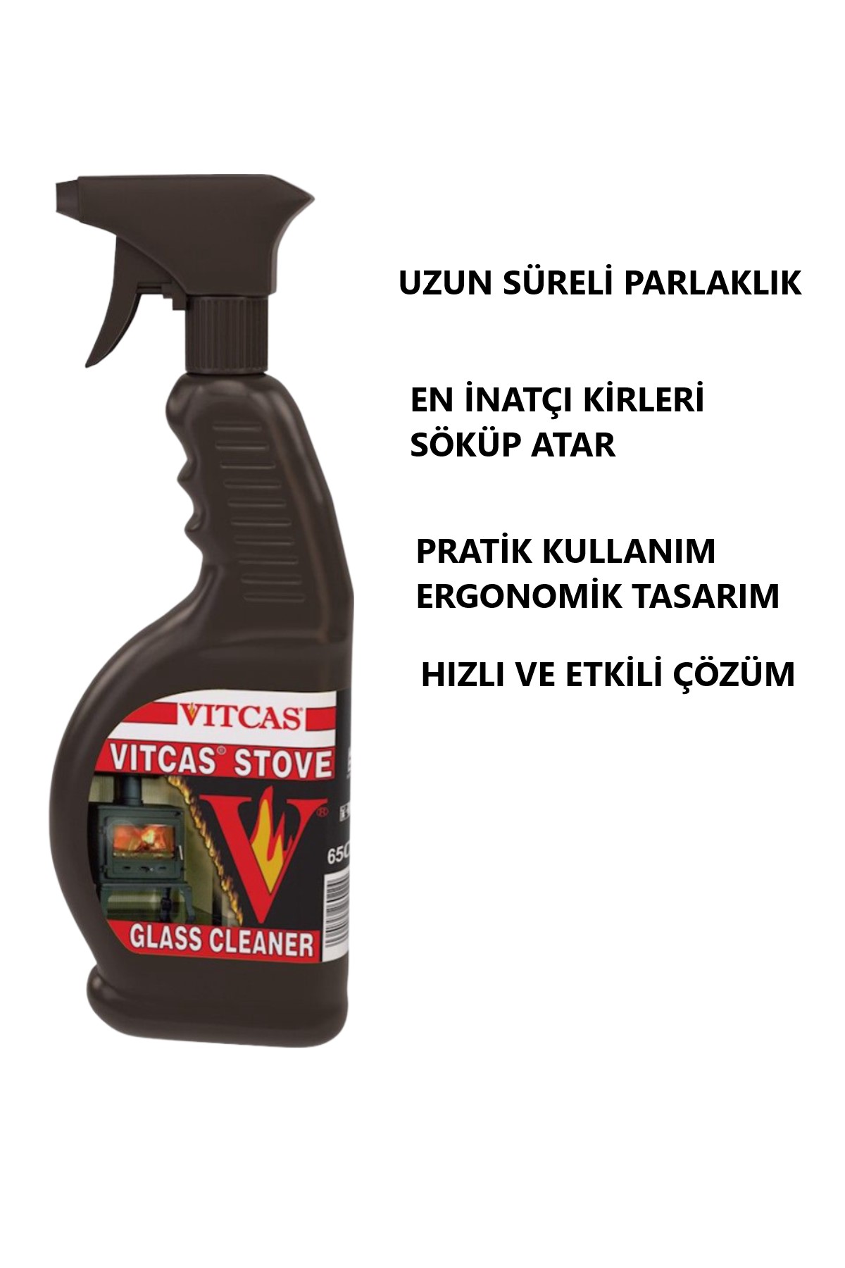 Şömine BBQ Soba Ocak Cam Ve Izgara Temizleyeci Spreyi 650 ml