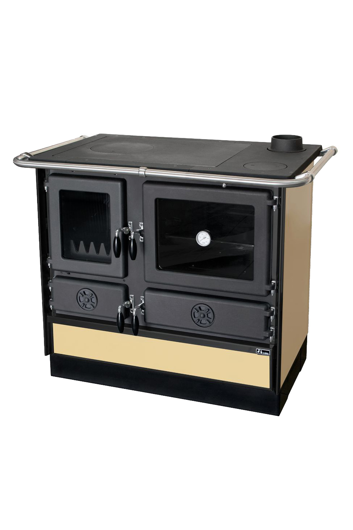 Magnum İthal Kuzine Soba 4D Krem 9.5 KW Left-Sol