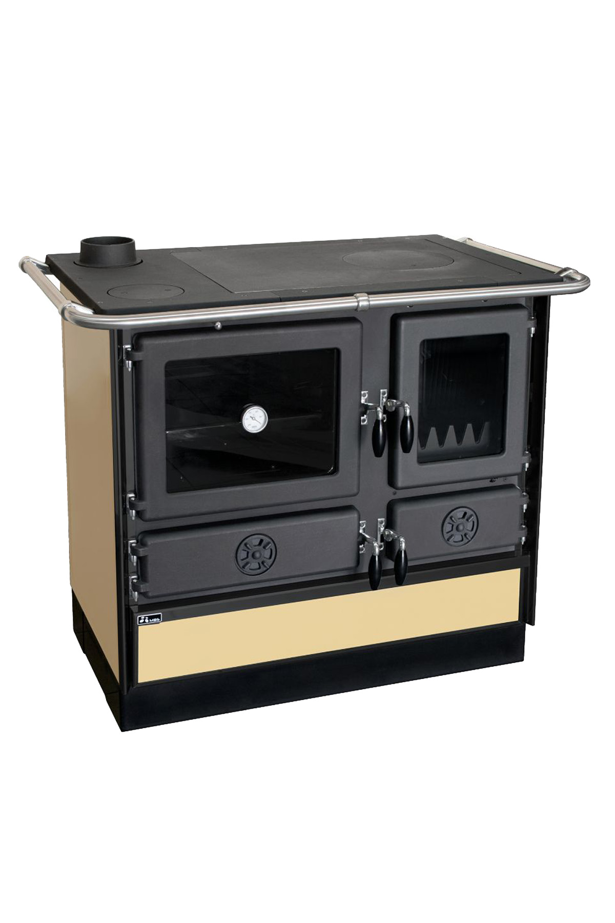 Magnum İthal Kuzine Soba 4D Krem 9.5 KW Left-Sol