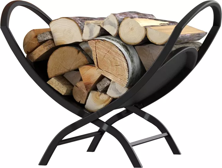 Katlanabilir Metal Şömine Odunluk Stand - Firewood Rack